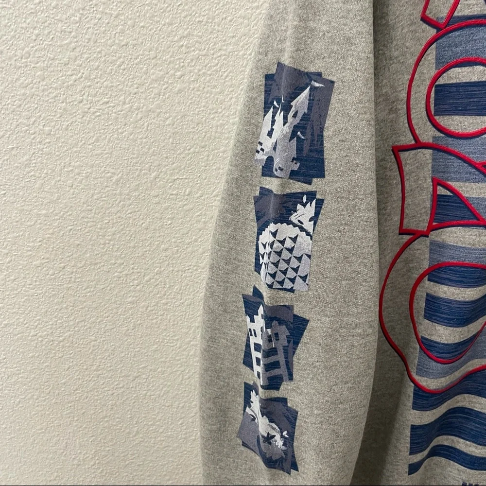Disney Mickey Mouse sweatshirt gray medium Disney sweatshirt gray sweatshirt - Picture 4 of 6